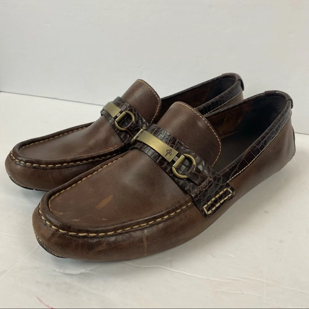 Cole Haan Venetian Loafer Men's 10 M French Roast Brown Loafers Buckle C11396